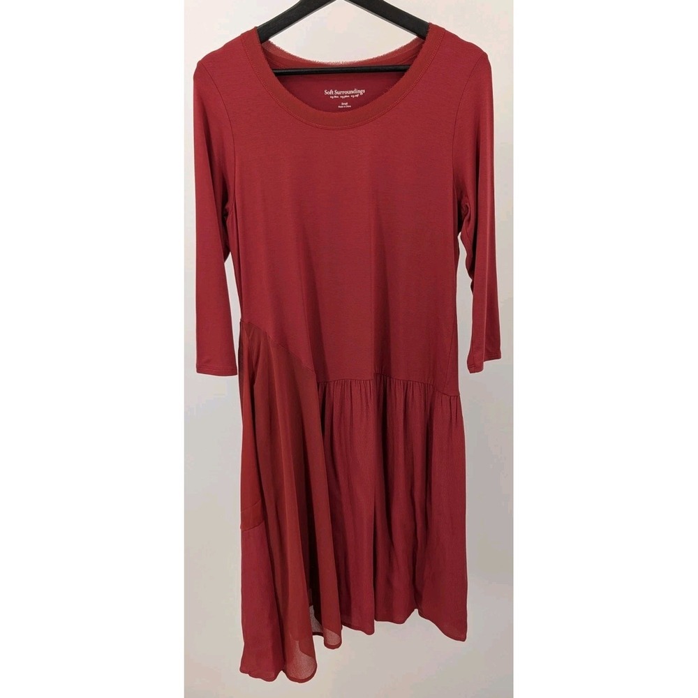 Soft Surroundings En Pointe Dress Size S Asymmetric Hem Balletcore Lagenlook